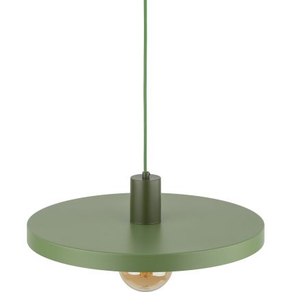 Kattokruunu johdossa SILA 1xE27/15W/230V halkaisija 40 cm vihreä