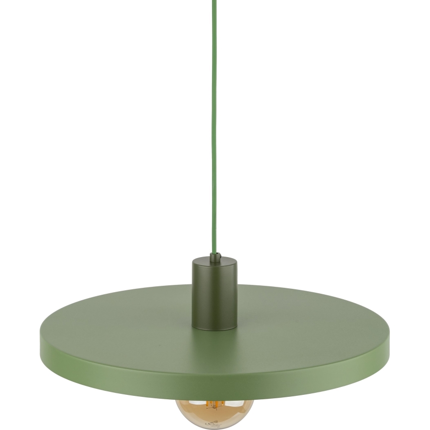 Kattokruunu johdossa SILA 1xE27/15W/230V halkaisija 40 cm vihreä