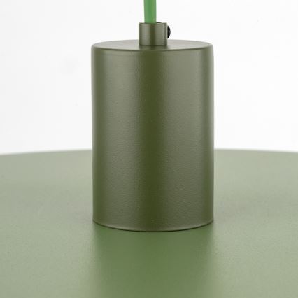 Kattokruunu johdossa SILA 1xE27/15W/230V halkaisija 40 cm vihreä