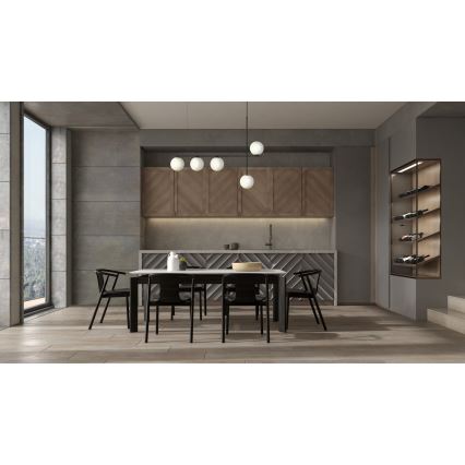 Kattokruunu johdossa SILIA 5xG9/12W/230V musta