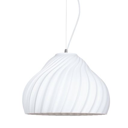 Kattokruunu johdossa SILVO 1xE27/60W/230V halkaisija 38 cm valkoinen