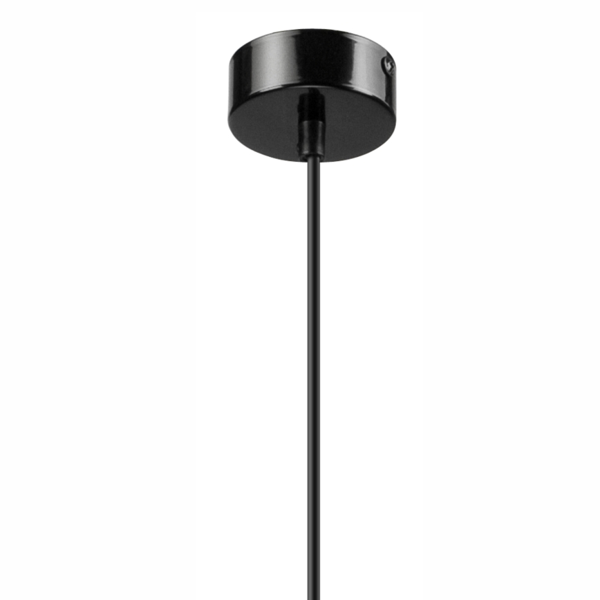 Kattokruunu johdossa SIMON 1xE27/60W/230V musta/pyökki
