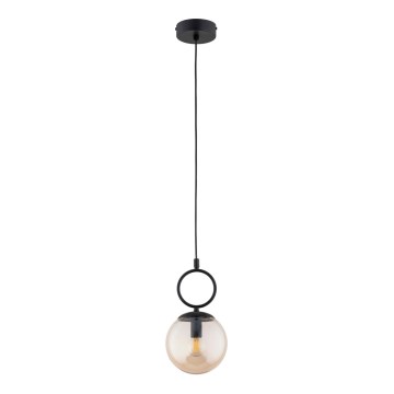 Kattokruunu johdossa SITRO 1xE14/10W/230V musta/savuinen beige