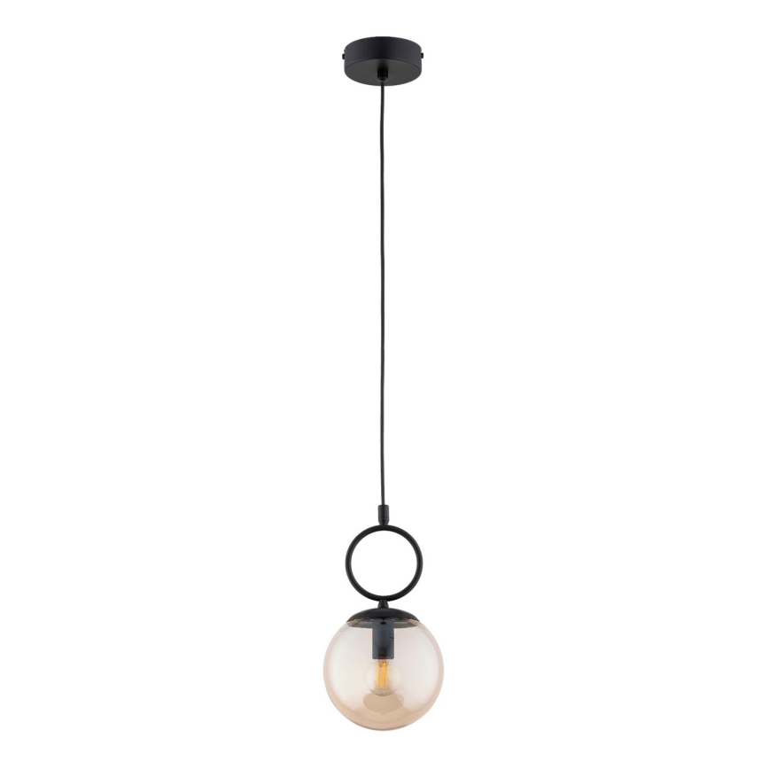 Kattokruunu johdossa SITRO 1xE14/10W/230V musta/savuinen beige