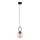 Kattokruunu johdossa SITRO 1xE14/10W/230V musta/savuinen beige