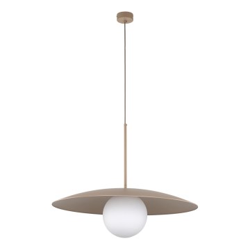 Kattokruunu johdossa SLATE 1xE27/15W/230V halkaisija 65 cm beige