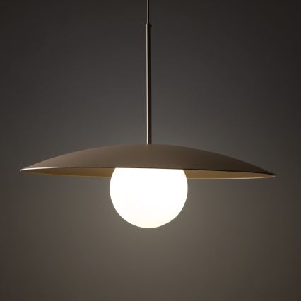 Kattokruunu johdossa SLATE 1xE27/15W/230V halkaisija 65 cm beige