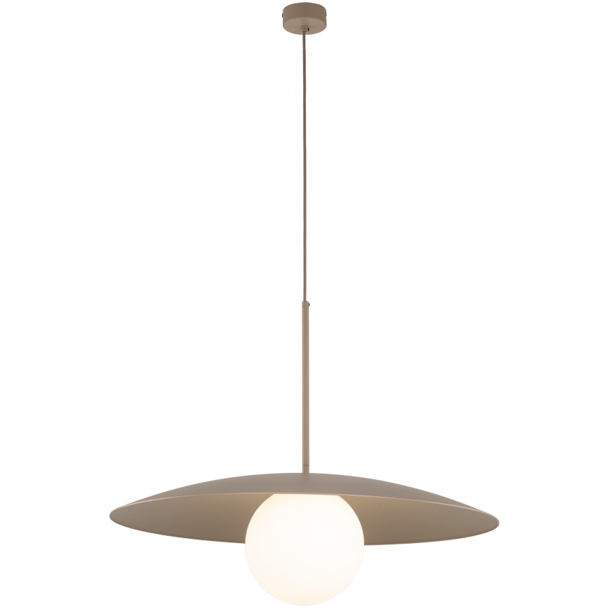 Kattokruunu johdossa SLATE 1xE27/15W/230V halkaisija 65 cm beige
