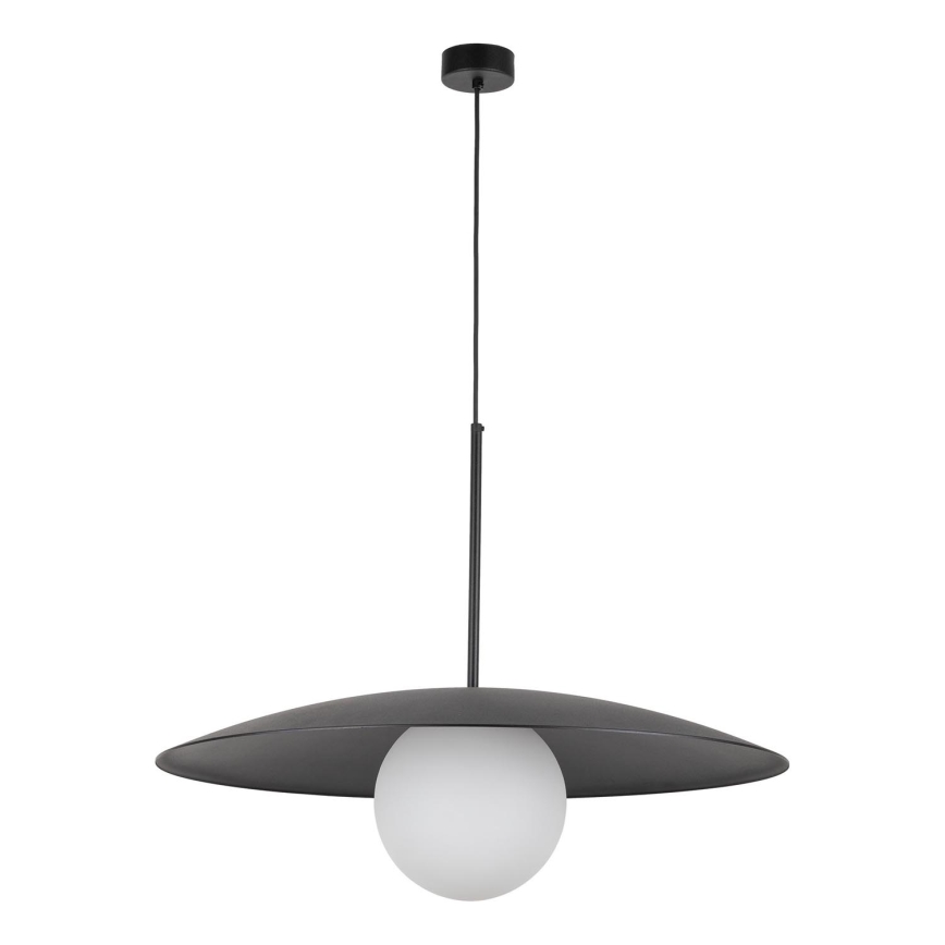 Kattokruunu johdossa SLATE 1xE27/15W/230V halkaisija 65 cm musta