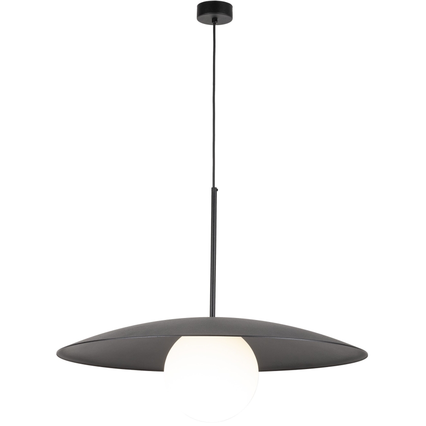Kattokruunu johdossa SLATE 1xE27/15W/230V halkaisija 65 cm musta