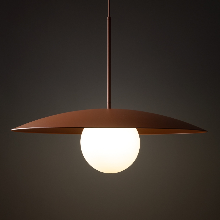 Kattokruunu johdossa SLATE 1xE27/15W/230V halkaisija 65 cm tiili