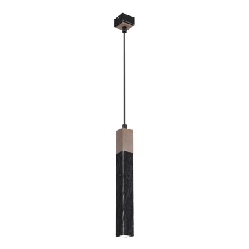 Kattokruunu johdossa SOLO 1xGU10/MR11/40W/230V musta