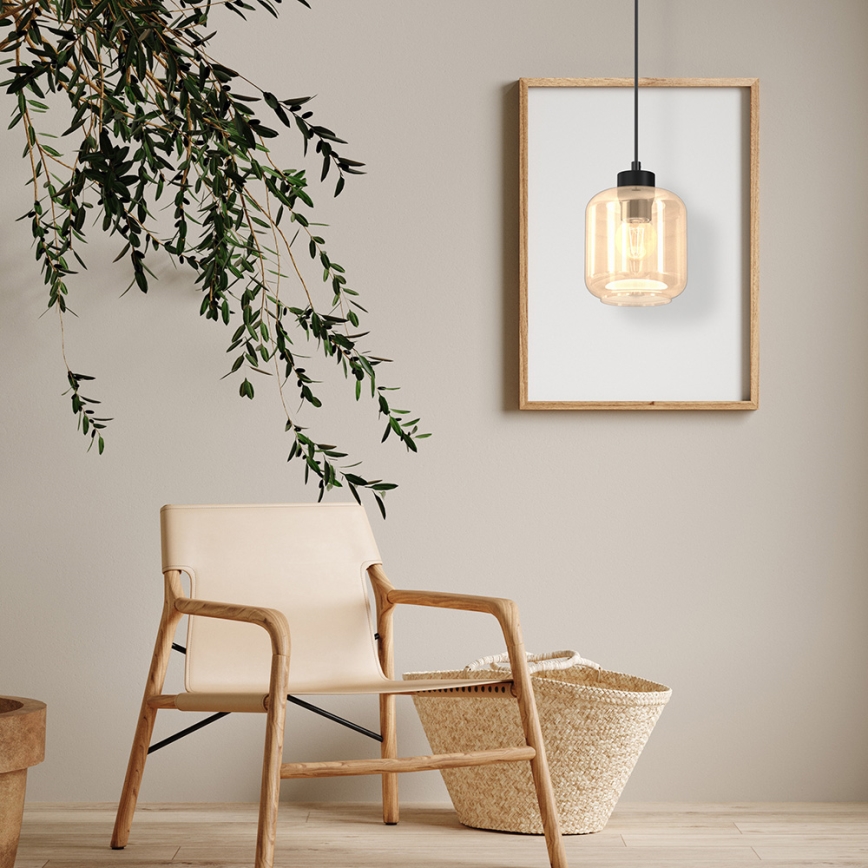 Kattokruunu johdossa SOMBRA 1xE27/60W/230V beige