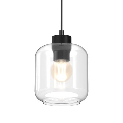 Kattokruunu johdossa SOMBRA 1xE27/60W/230V läpinäkyvä