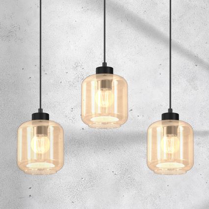 Kattokruunu johdossa SOMBRA 3xE27/60W/230V beige