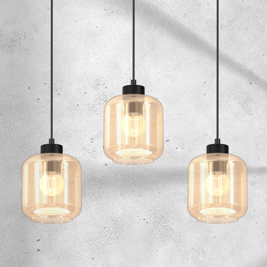 Kattokruunu johdossa SOMBRA 3xE27/60W/230V beige