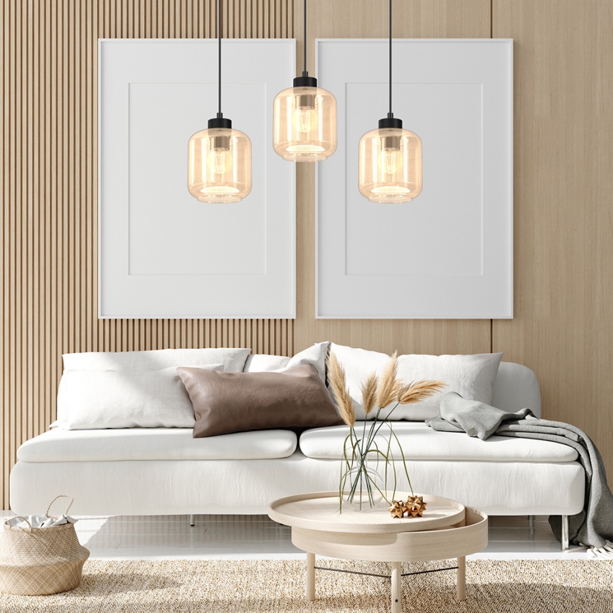 Kattokruunu johdossa SOMBRA 3xE27/60W/230V beige