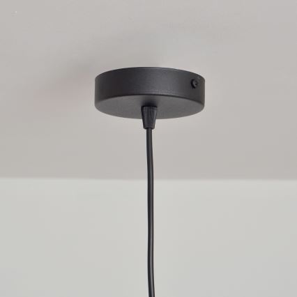 Kattokruunu johdossa SORAPIS 1xE27/15W/230V musta
