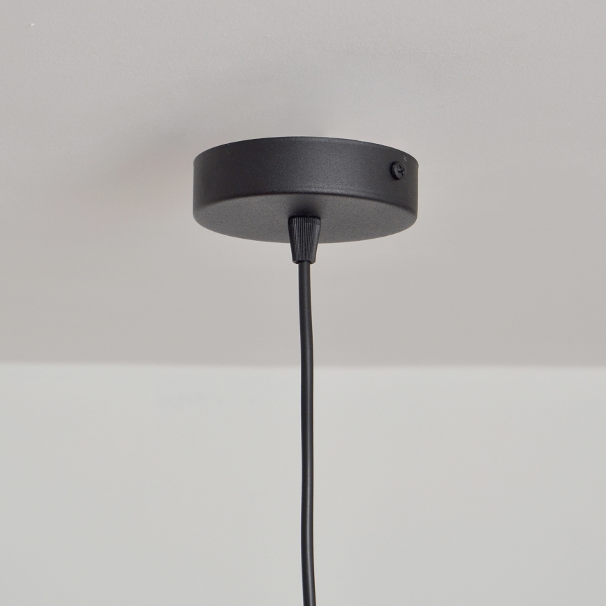 Kattokruunu johdossa SORAPIS 1xE27/15W/230V musta