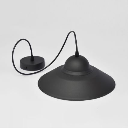 Kattokruunu johdossa SORAPIS 1xE27/15W/230V musta
