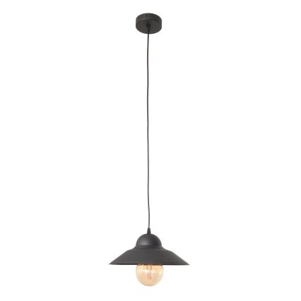 Kattokruunu johdossa SORAPIS 1xE27/15W/230V musta