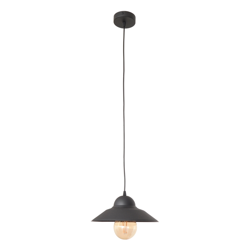 Kattokruunu johdossa SORAPIS 1xE27/15W/230V musta