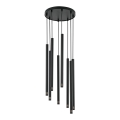 Kattokruunu johdossa STALACTITE LASER 8xG9/2,5W/230V musta