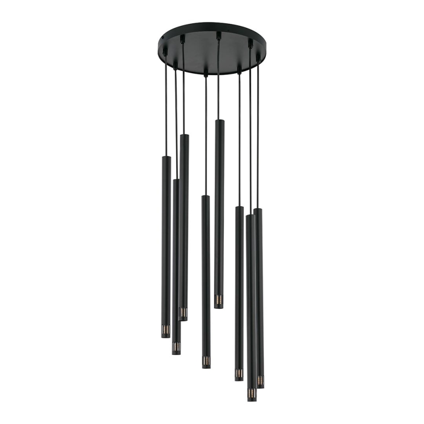 Kattokruunu johdossa STALACTITE LASER 8xG9/2,5W/230V musta