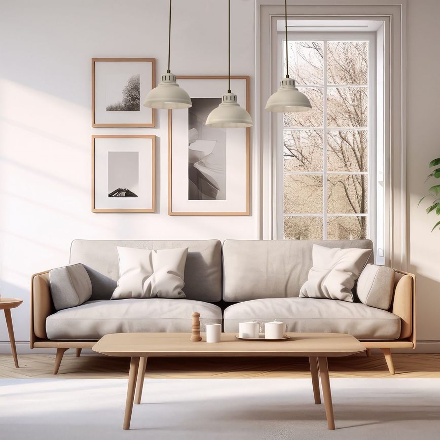 Kattokruunu johdossa SVEN 3xE27/15W/230V beige