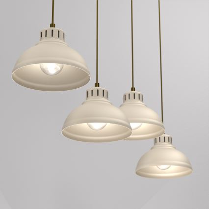 Kattokruunu johdossa SVEN 4xE27/15W/230V beige