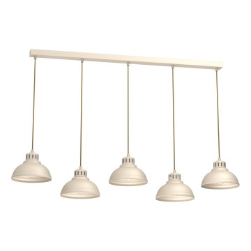 Kattokruunu johdossa SVEN 5xE27/15W/230V beige