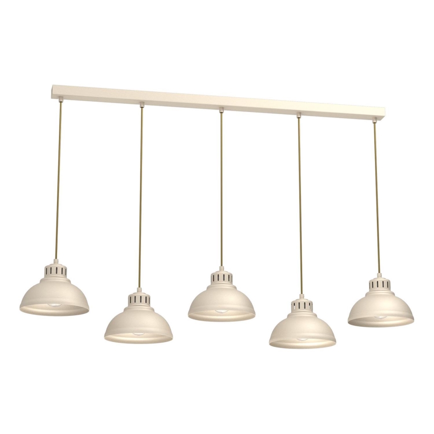 Kattokruunu johdossa SVEN 5xE27/15W/230V beige
