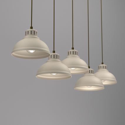 Kattokruunu johdossa SVEN 5xE27/15W/230V beige
