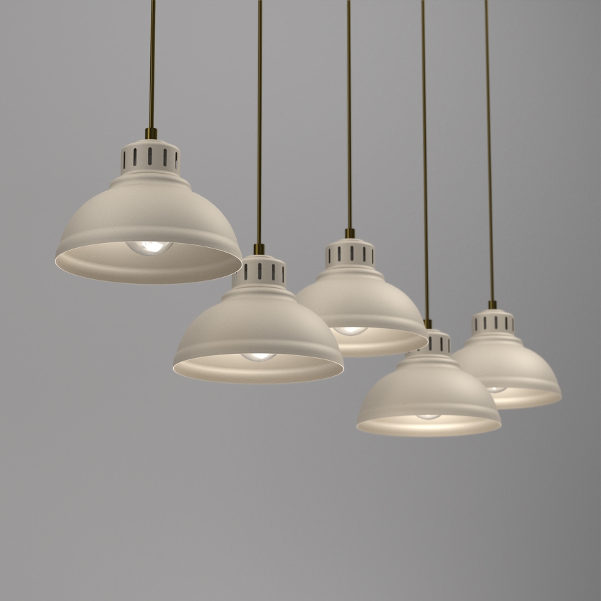 Kattokruunu johdossa SVEN 5xE27/15W/230V beige