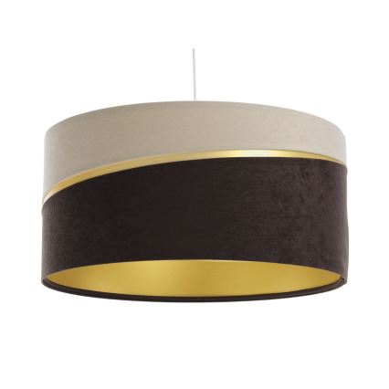 Kattokruunu johdossa SWING 1xE27/60W/230V ruskea/beige/kulta