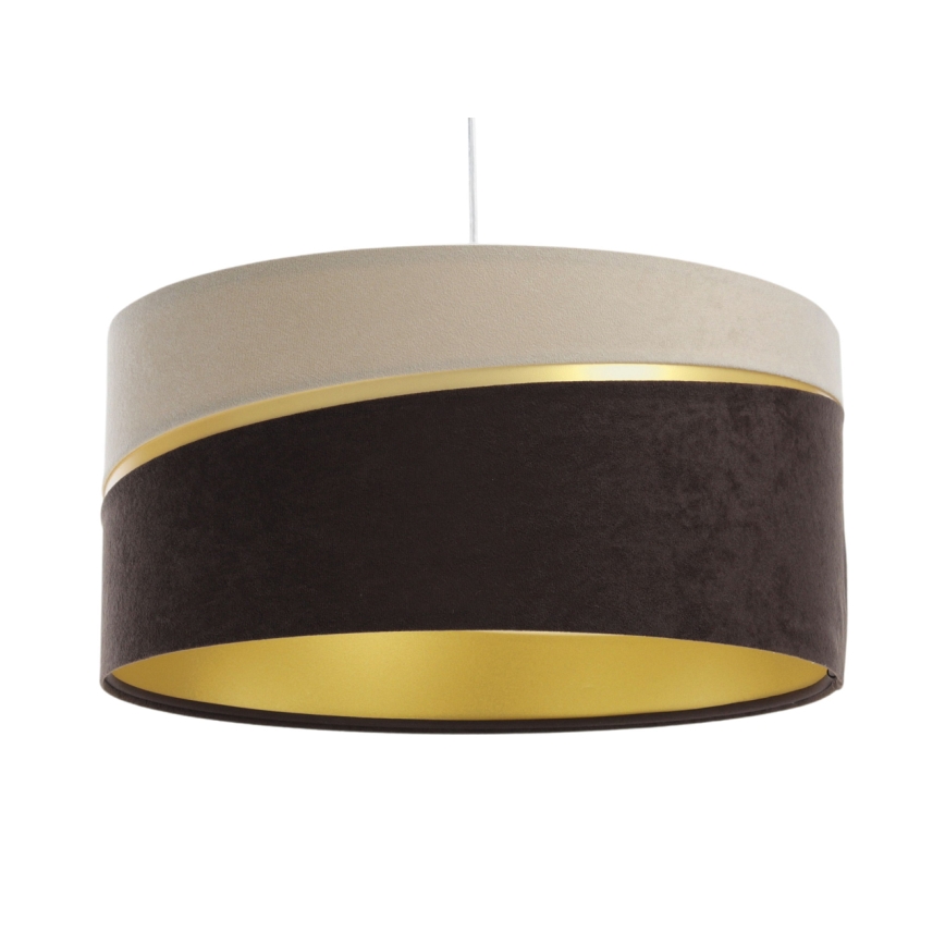 Kattokruunu johdossa SWING 1xE27/60W/230V ruskea/beige/kulta
