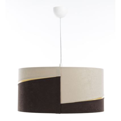 Kattokruunu johdossa SWING 1xE27/60W/230V ruskea/beige/kulta