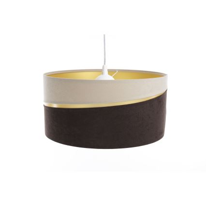 Kattokruunu johdossa SWING 1xE27/60W/230V ruskea/beige/kulta