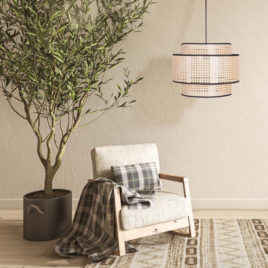 Kattokruunu johdossa TAKARA 1xE27/20W/230V halkaisija 40 cm beige