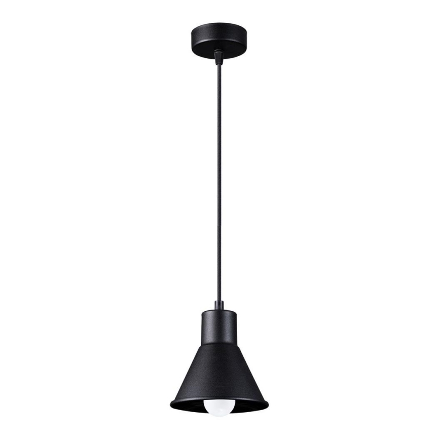 Kattokruunu johdossa TALEJA 1xE27/60W/230V musta