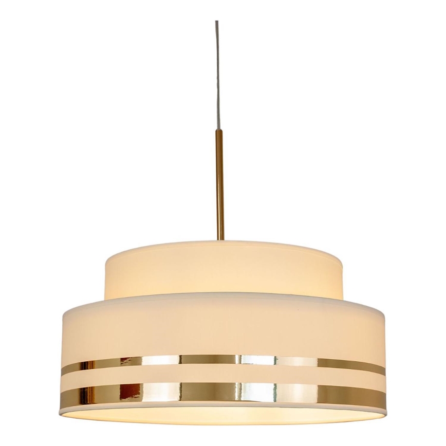 Kattokruunu johdossa TAMI 1xE27/60W/230V beige/kulta