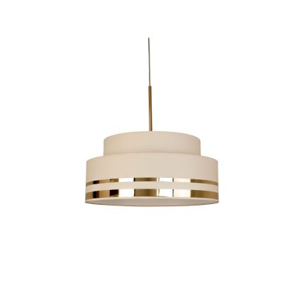 Kattokruunu johdossa TAMI 1xE27/60W/230V beige/kulta