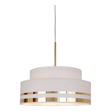 Kattokruunu johdossa TAMI 1xE27/60W/230V halkaisija 40 cm kerma/kulta