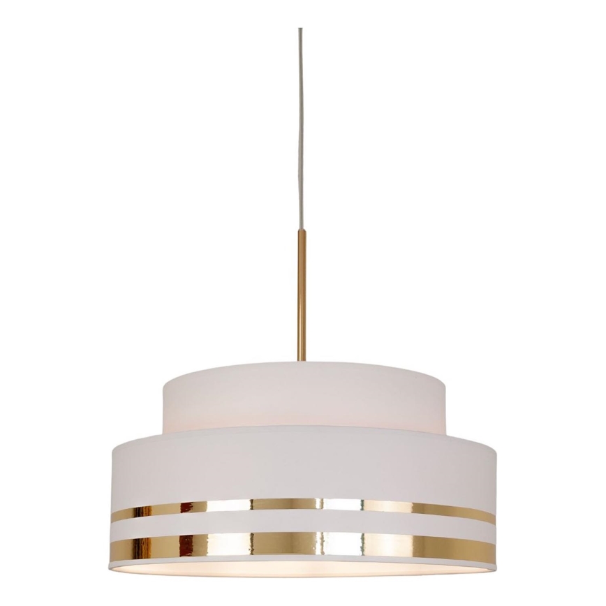Kattokruunu johdossa TAMI 1xE27/60W/230V halkaisija 40 cm kerma/kulta
