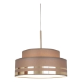Kattokruunu johdossa TAMI 1xE27/60W/230V halkaisija 40 cm ruskea/kulta