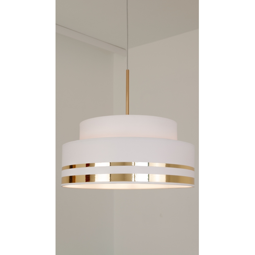 Kattokruunu johdossa TAMI 1xE27/60W/230V kerma/kulta