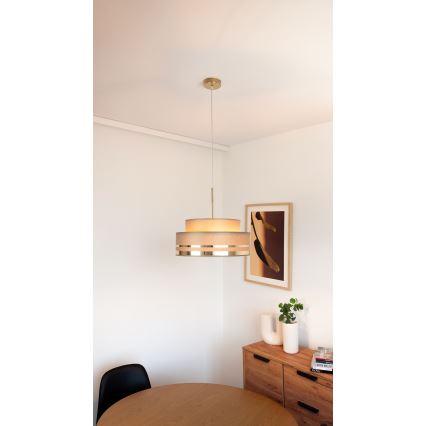 Kattokruunu johdossa TAMI 1xE27/60W/230V ruskea/kulta