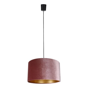 Kattokruunu johdossa TERCINO 1xE27/15W/230V halkaisija 38 cm vaaleanpunainen