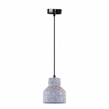 Kattokruunu johdossa TERRAZZO 1xE27/60W/230V halkaisija 12 cm harmaa