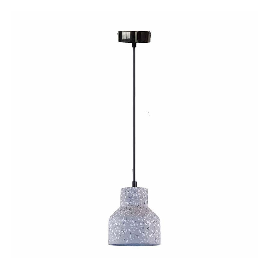 Kattokruunu johdossa TERRAZZO 1xE27/60W/230V halkaisija 12 cm harmaa